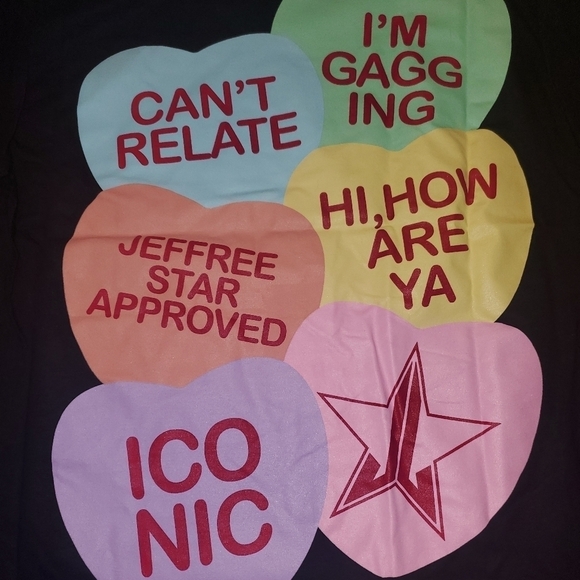 Jeffree Star Short Sleeve Black Logo Tee Small New - Picture 8 of 15